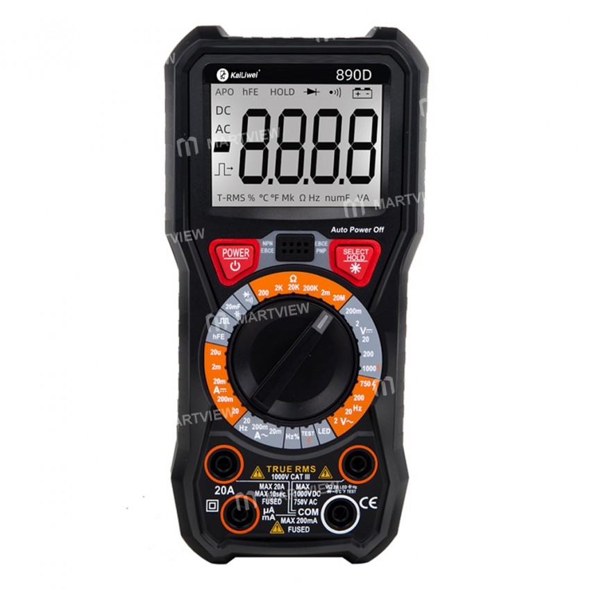 KaiLiWei 890C/890D Professional Manual Range High-precision Digital Multimeter