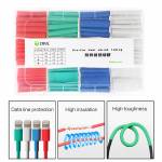 2UUL Multiple Specifications Polyolefin Pre-cut Heat Shrink Tubing - 200Pcs