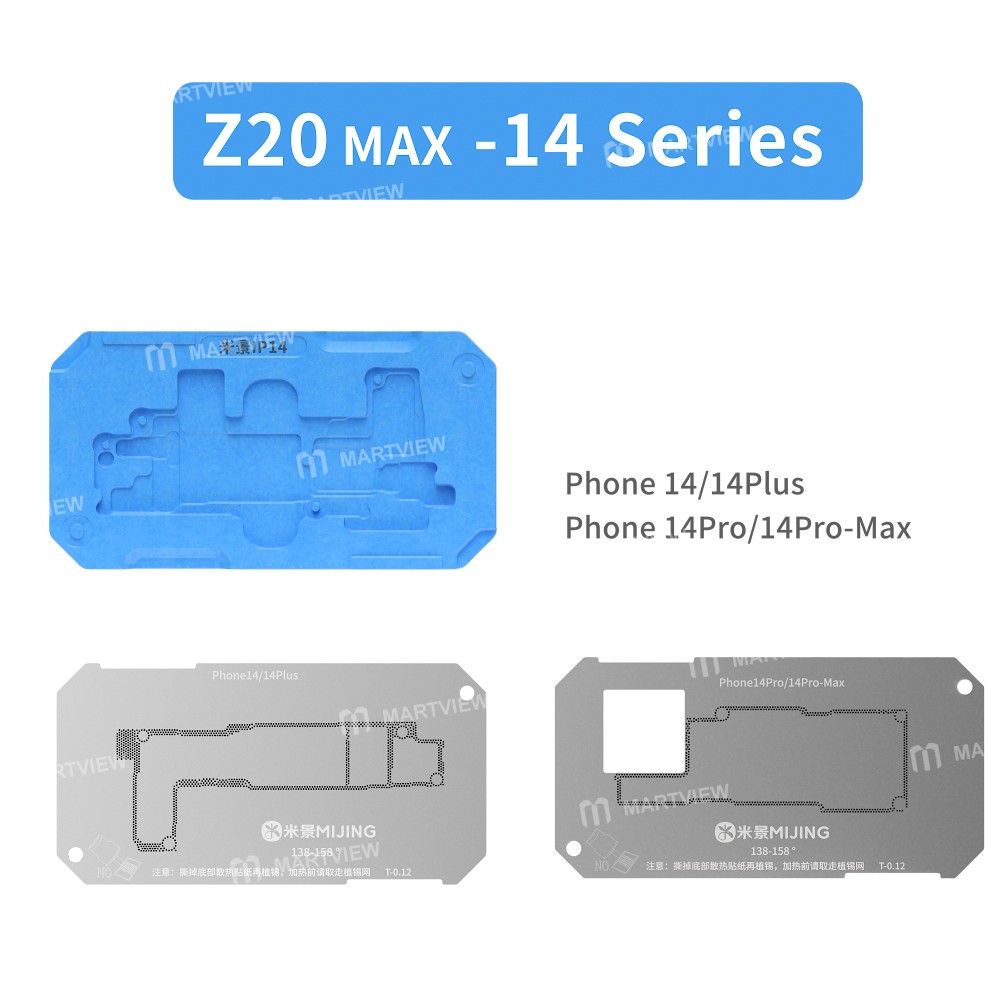 mijing z20-max-motherboard-middle-layer-planting-tin-platform-for-iphone-x-to-17pro-max-6