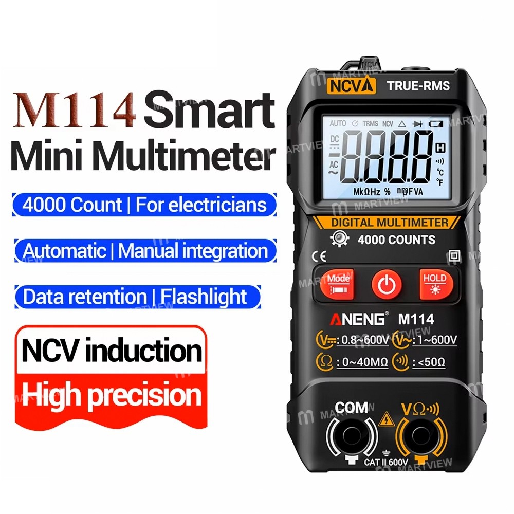 aneng m114-multi-function-ncv-automatic-digital-capacitance-meter-without-diode-test-function-2