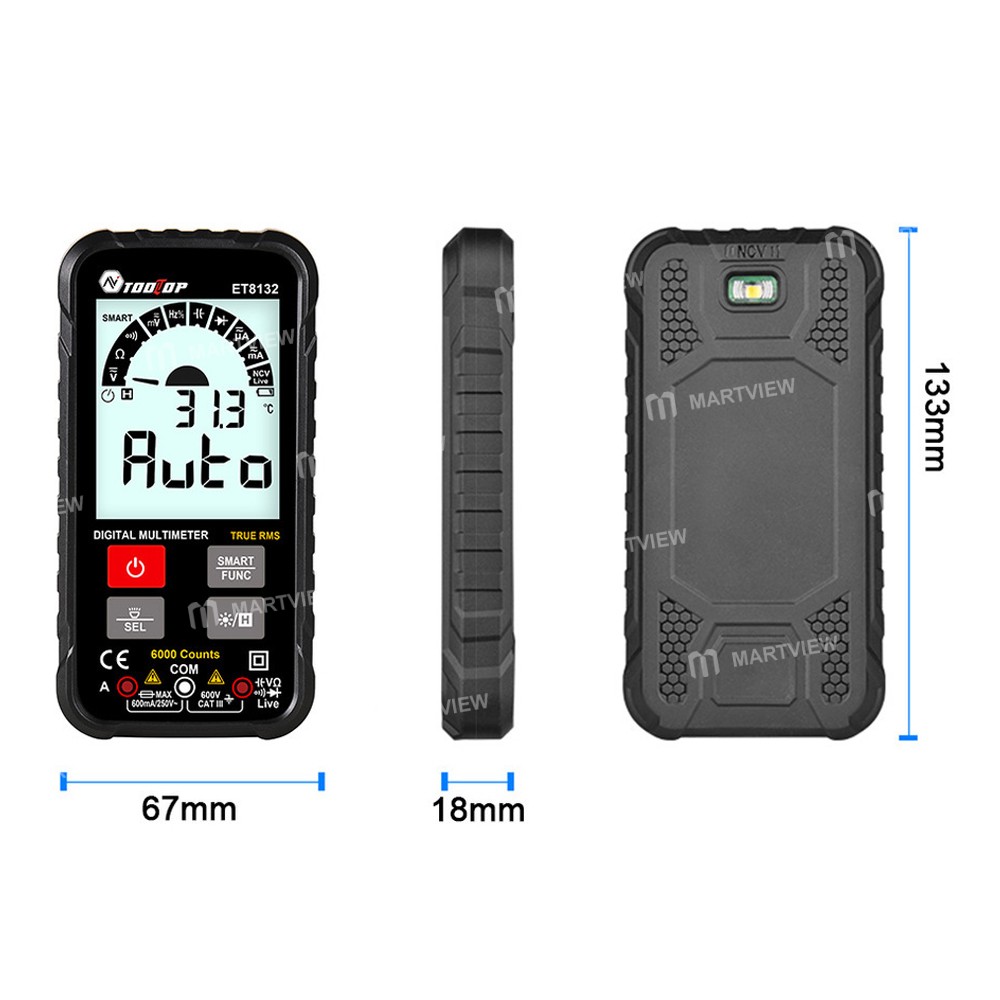 tooltop et8132-portable-intelligent-auto-identification-burn-proof-multimeter-12