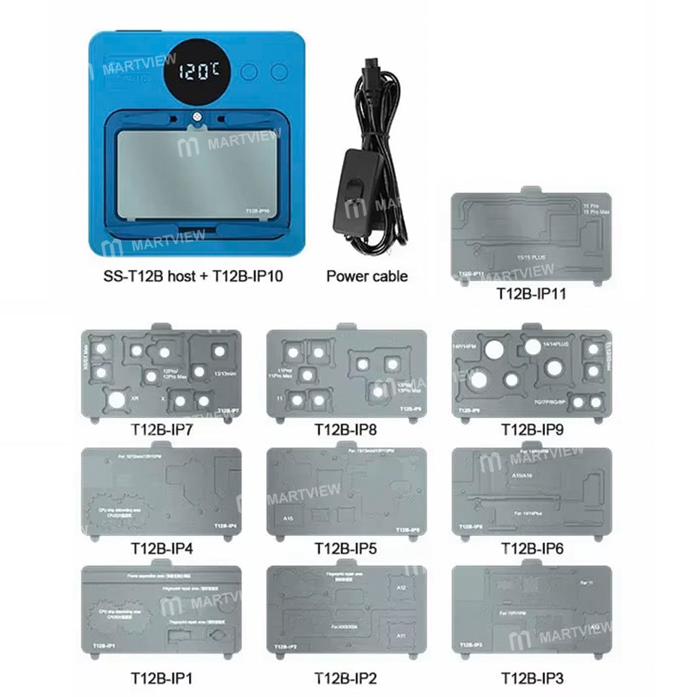 Sunshine SS-T12B Universal Intelligent Motherboard Heating Platform for Android & iPhone 7 to 15PM