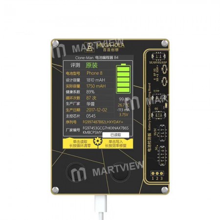 Mega-Idea Clone Man Battery Programmer for iPhone Xs Max /  Xs / X /  XR / 8 Plus /  8 / 7 Plus / 7