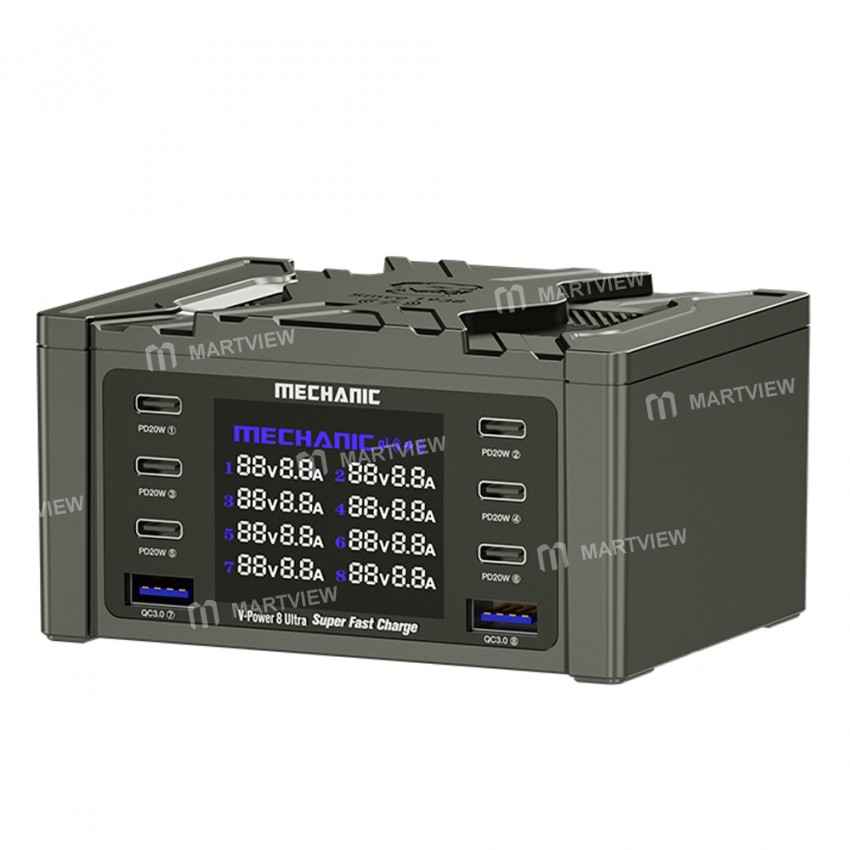 mechanic v-power-8-ultramax-8-ports-desktop-digital-display-high-power-fast-quick-charger-12