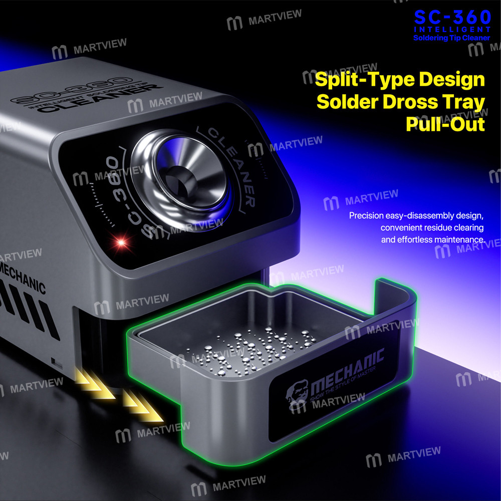 mechanic sc-360-intelligent-electric-automatic-soldering-iron-tips-cleaner-6