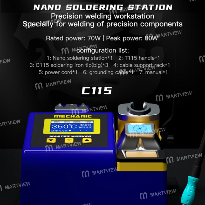 Mechanic MA-SD01 Nano Soldering Station Optional T245 T210 T115 Soldering Handle C245 C210 C115 Tip