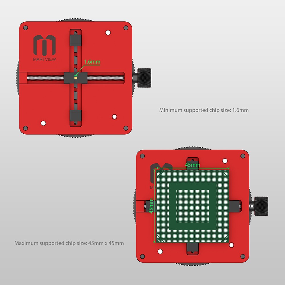 martview rb-03-mulit-funcions-automatic-positioning-universal-bga-reballing-station-holder-template