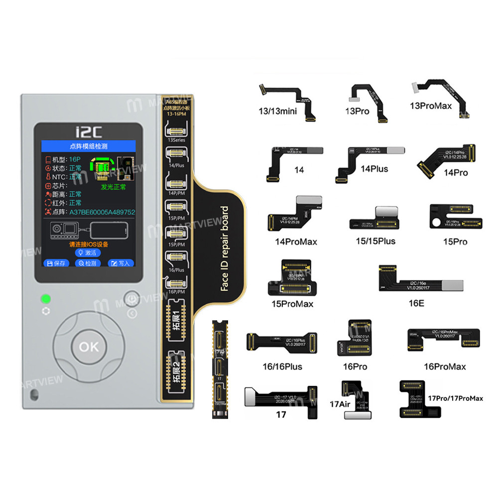 i2c a8s-programmer-dot-matrix-activation-read-write-module--repair-flex-cable-for-iphone-13-17-serie