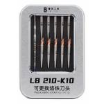 lb tool-210-k10-c210-heating-core-with-10pcs-replaceable-knife-type-head-for-camera-soldering-repair