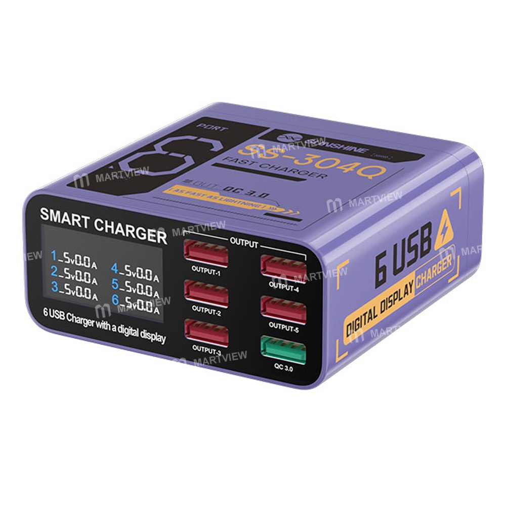sunshine ss-304q-6-port-intelligent-qc30-fast-charging-station-for-mobile-phone-tablet-charging-3