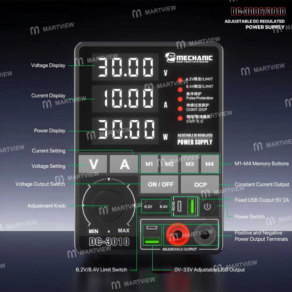 mechanic dc-3006-dc-3010-30v-6a-10a-high-power-digital-adjustable-dc-regulated-power-supply-8