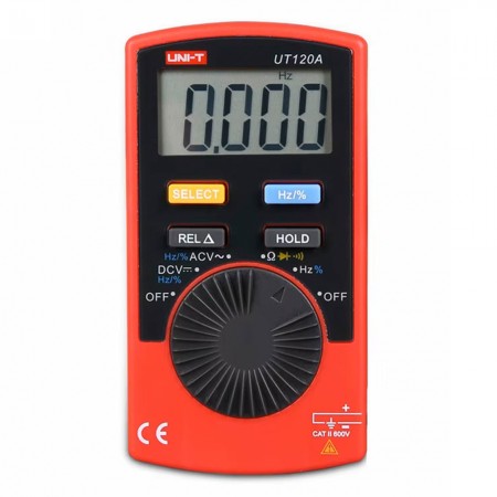 UNI-T UT120A Pocket Size Auto Range AC / DC Voltmeter Ammeter