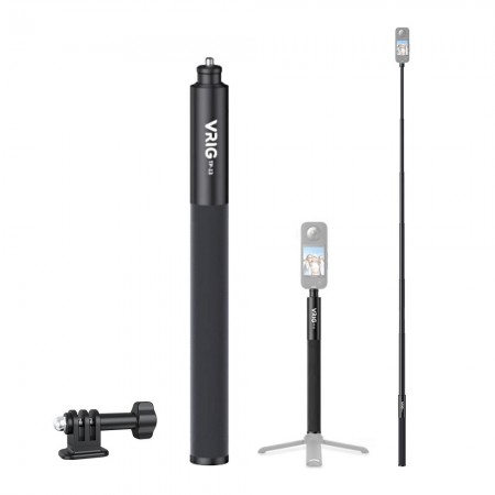 VRIG TP-13 136cm 6-Sections Aluminum Alloy Selfie Stick with 1 / 4-inch Screw & Mount Adapter