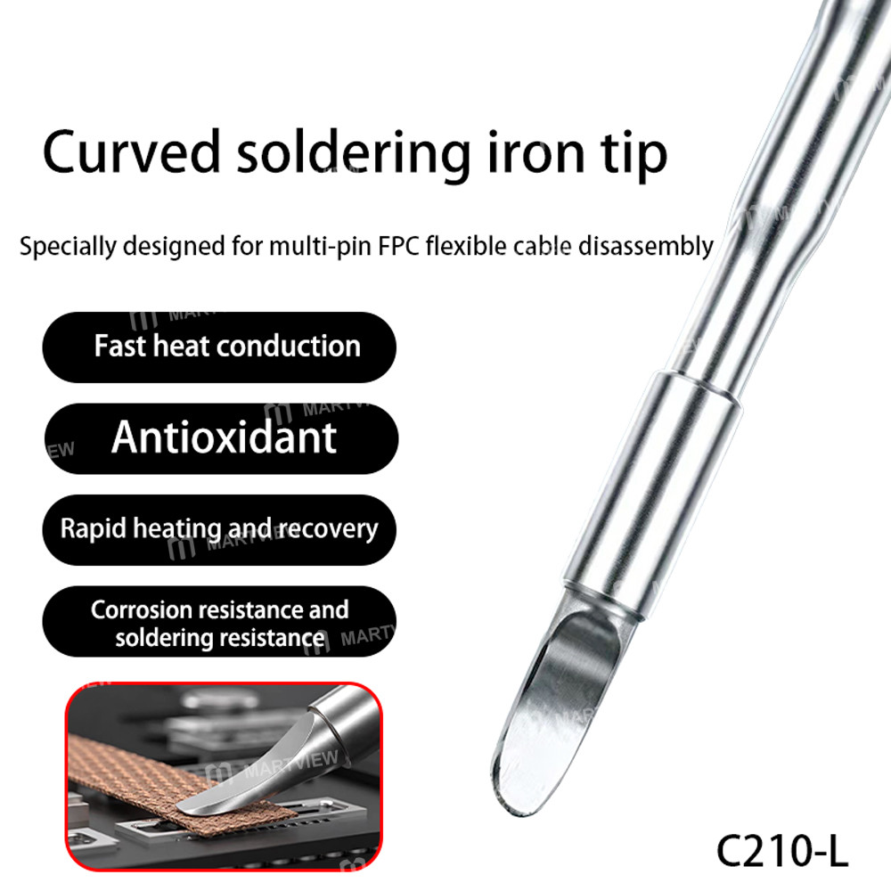 wylie c210-l-curved-soldering-iron-tip-for-multi-pin-fpc-cables-soldering-repair-2
