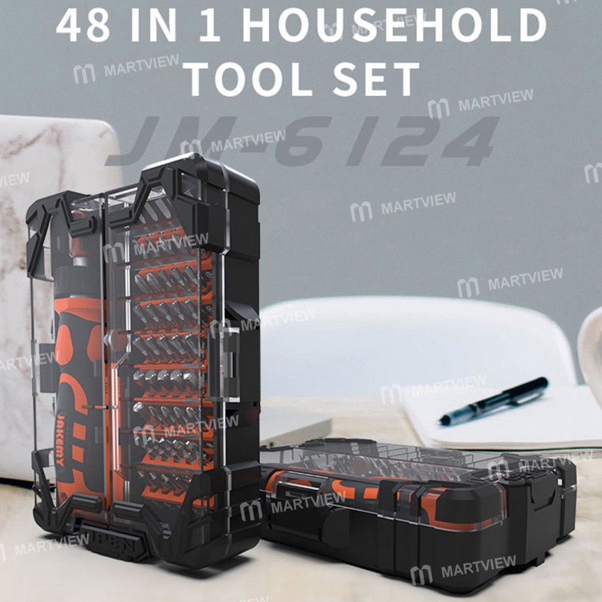 JAKEMY JM-6124 48-in-1 Multifunctional Precision Labor-saving Ratchet Handle Screwdriver Set