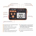 VC 60B+ 1000V Digital Insulation Resistance Tester 2000M Megger For DC AC