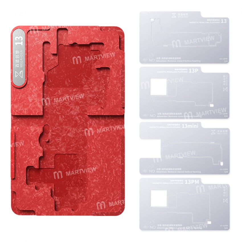 Mega-idea Multi-functional Middle Frame Positioning BGA Reballing Platform for iPhone X-13 Series