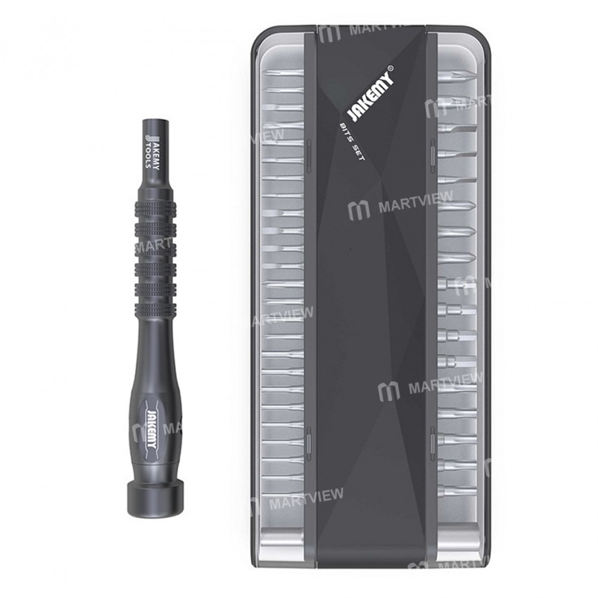 Jakemy JM-8174 45-in-1 S2 CR-V Bits Magnetic Screwdriver Bit Set with Aluminum Alloy Handle