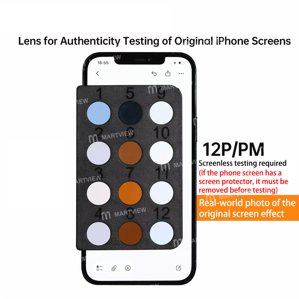 ycs mryang-lens-for-authenticity-testing-of-iphone-12-17pm-original-screen-2