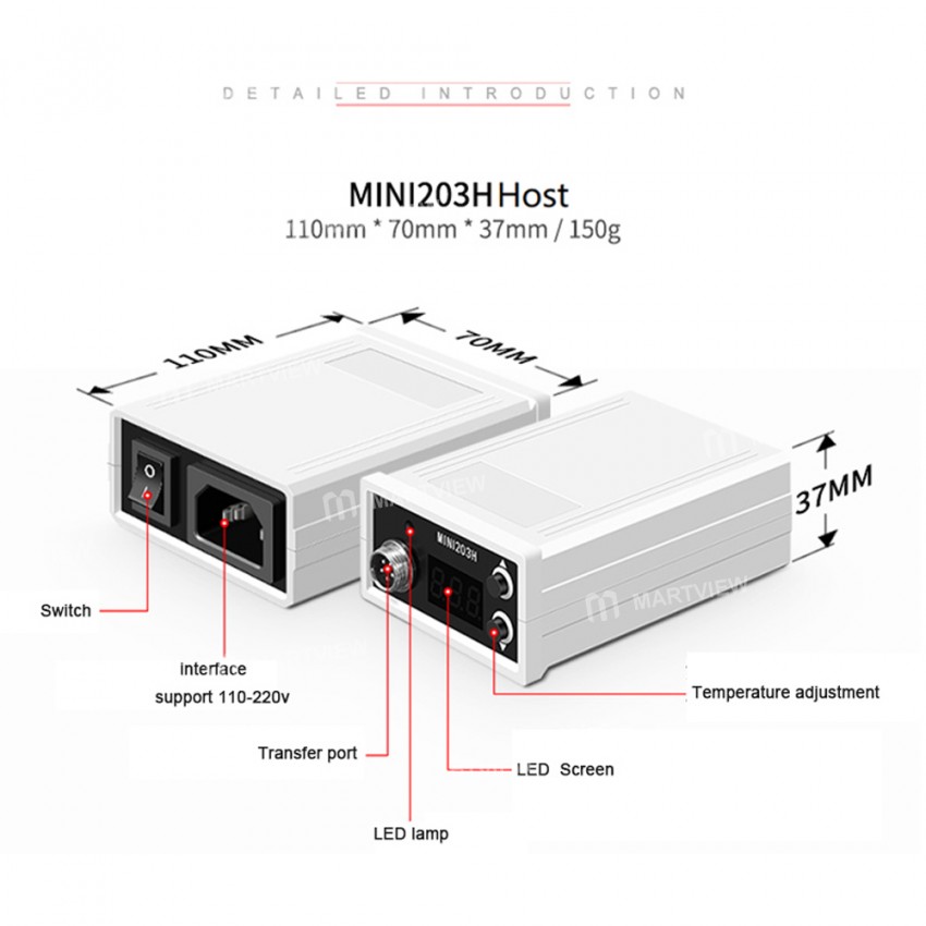 WL MINI203H Heating Station CPU Glue Removing Mainboard Layered Face ID Disassembly Heater for iPhon