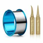 Mechanic FXV08 3-in-1 500m 0.008mm Superfine Silver Flying Line With Solder Iron Tip Set