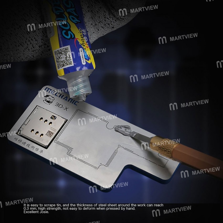 Mechanic 3D-XPlus Motherboard Middle Layering Repair Postitioning Slot Plate Tin Fixture for iPhone