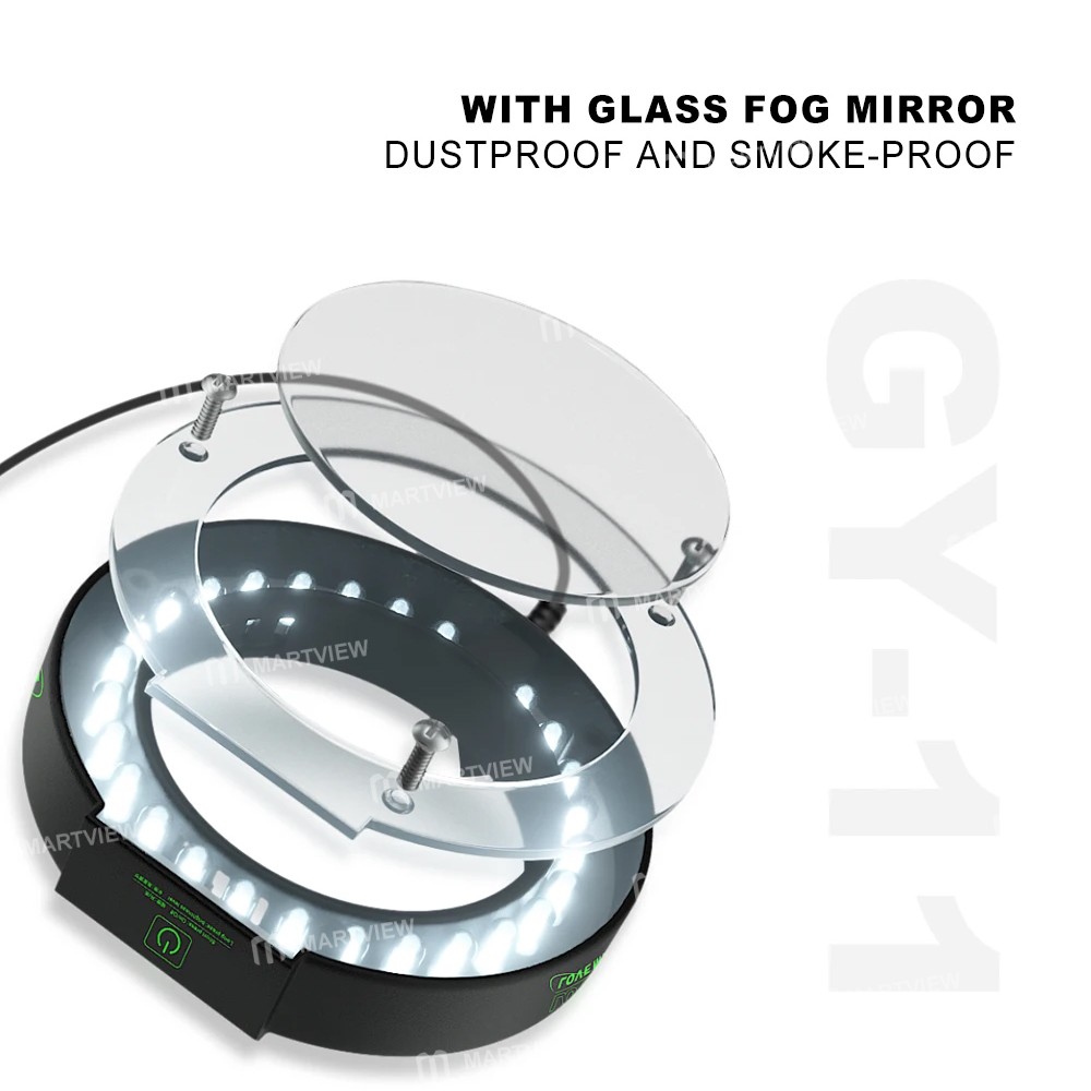 mijing gy-11-dust-proof-and-smoke-proof-microscope-assisted-touch-ring-light-source-3