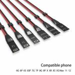 2UUL 18-Kinds Ultra Soft Power Line for iPhone 6 to 13 Pro Max