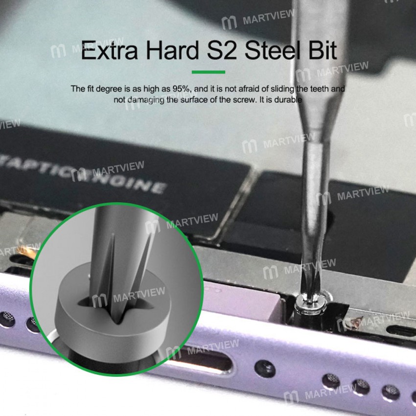 Relife RL-728 2D Strong Magnetic Extra Hard Anti-slip Screwdriver for Phone Repair