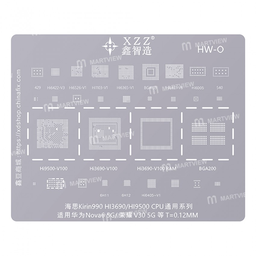 xinzhizao cpu-universal-series-bga-reballing-stencil-set-two-3