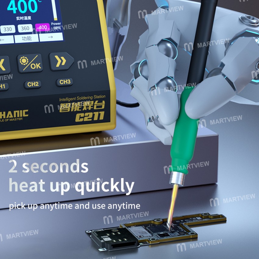 Mechanic C211 Auto Sleep Intelligent Solder Station Auto identification C210 / 115 Handle