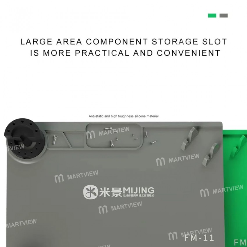 mijing fm-11-fm-12-larger-silicone-repair-mat-with-phone-holder-screwdriver-holder-8