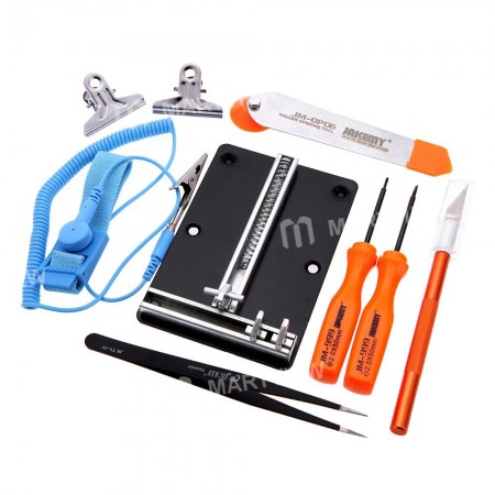 JAKEMY JM-1102 9 in 1 Phone Tools DIY Electronic Repair Set Tools Screwdriver Type Repairing Tool Kit for Samsung iPhone iPad Laptop Tablet PC