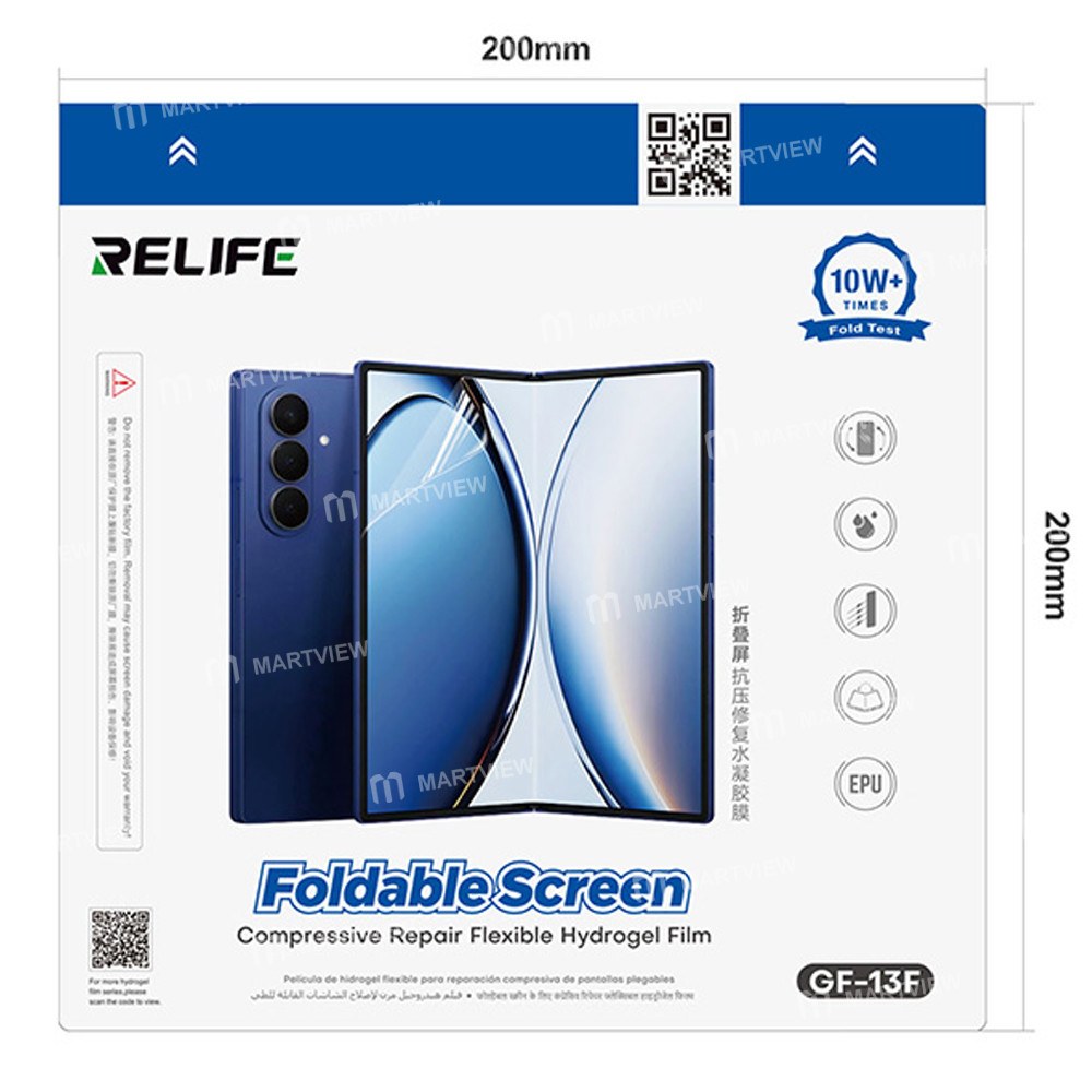 relife gf-13f-foldable-screen-compressive-repair-flexible-hd-hydrogel-film--25pcs-2