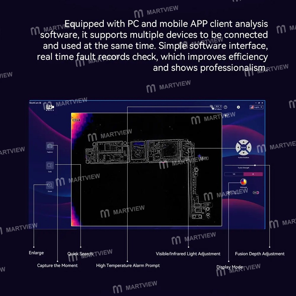 langchi shortcam-iii-4k-infrared-thermal-imaging-pcb-motherboard-short-circuit-diagnostic-instrument