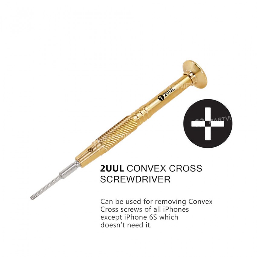 2UUL Brass Handle Heavy Weight Professional-grade Phone Repair Screwdriver Tools