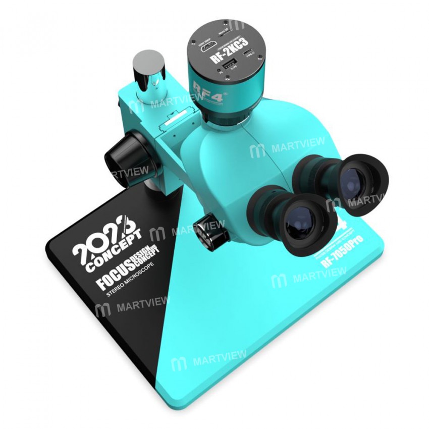 rf4 rf7050pro-2kc3-7-50x-synchronous-zoom-trinocular-stereo-microscope-2