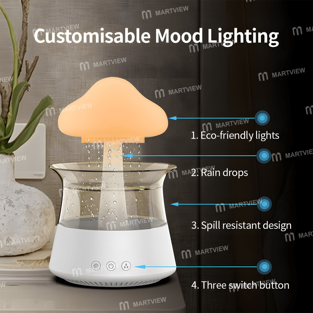 rain cloud-humidifier-water-drip-5h-timer-aromatherapy-essential-oil-diffuser-with-7-led-nighttime-0