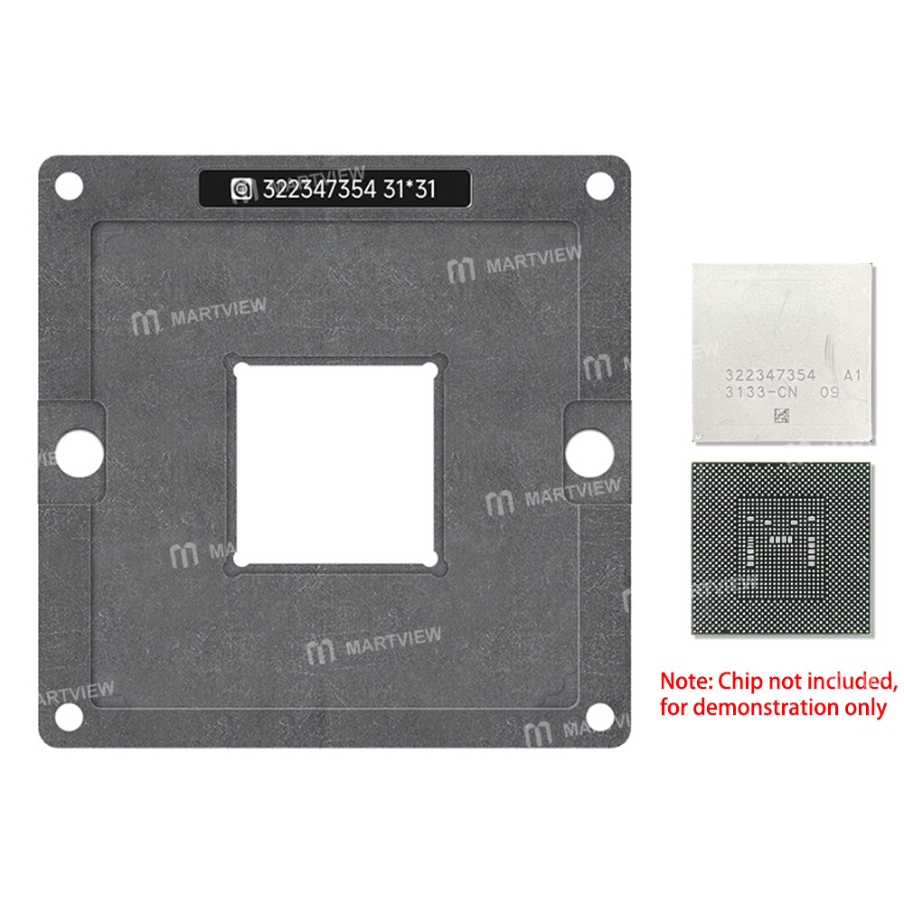 amaoe 030mm-322347354-chip-bga-reballing-stencil-tin-plating-platform-set-3