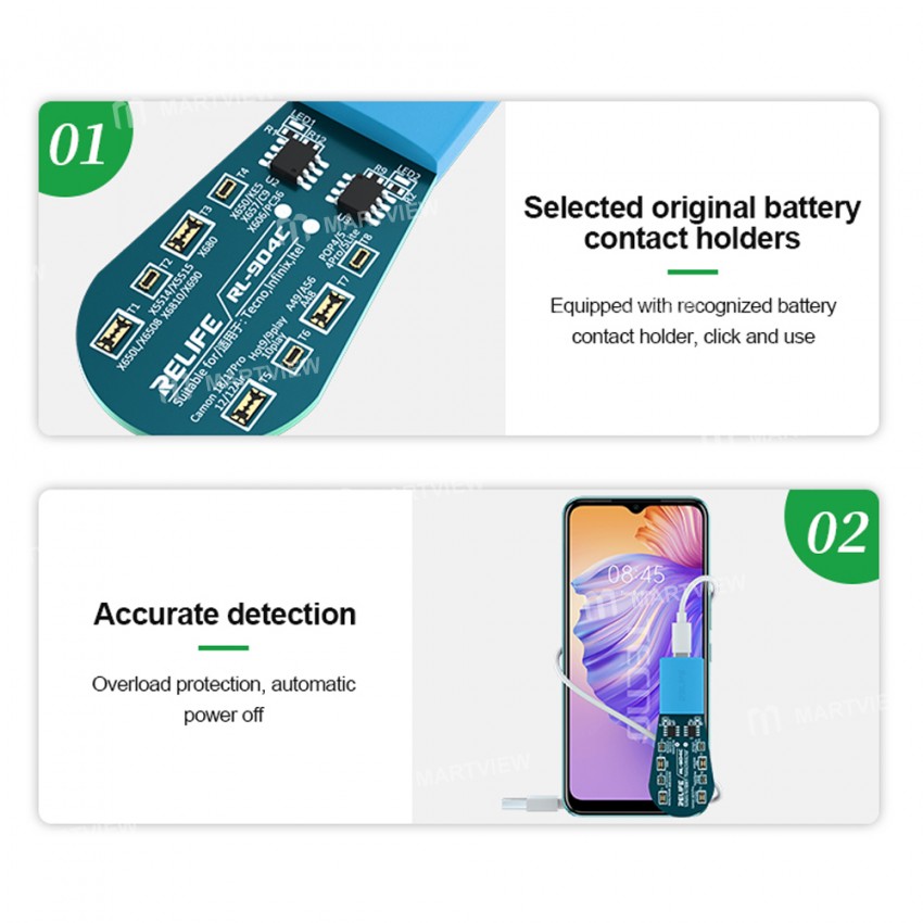relife rl-904c-transsion-series-battery-charging-simple-activation-board-10