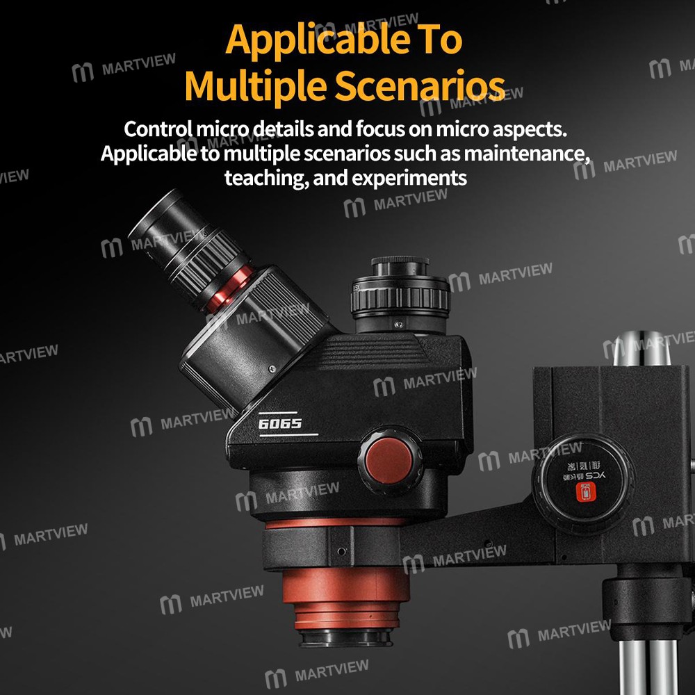 ycs 6065-6x-65x-industrial-trinocular-stereo-microscope-with-large-base-for-pcb-repair-8