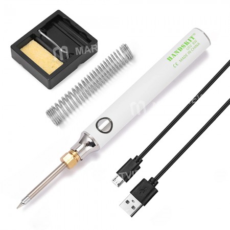 Handskit U5V8W 8W USB Portable Mini Adjustable Temperature Internal Heat Soldering Iron Set