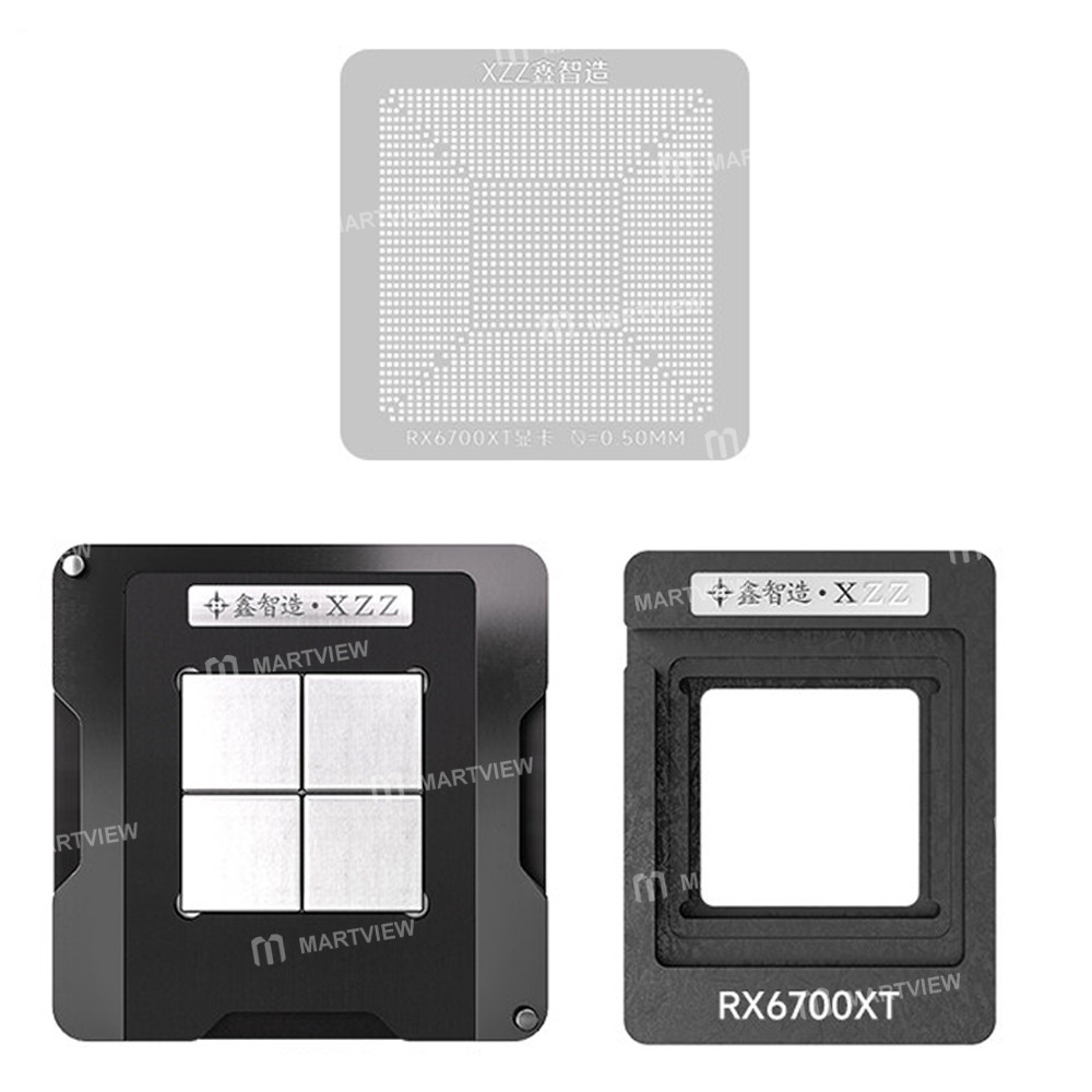 xzz 050mm-graphics-card-bga-reballing-stencil-platform-set-for-amd-radeon-rx-7900-xt-1