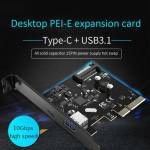 Orico PA31-AC Desktop Computer Motherboard PCI-E Expansion Card with USB3.1 / Type-C Interface