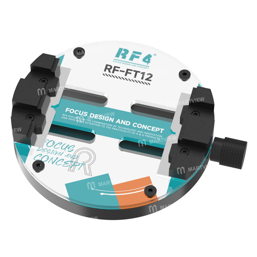 rf4 rf-ft12-single-knob-single-axis-ring-shaped-tempered-glass-motherboard-repair-fixture-2