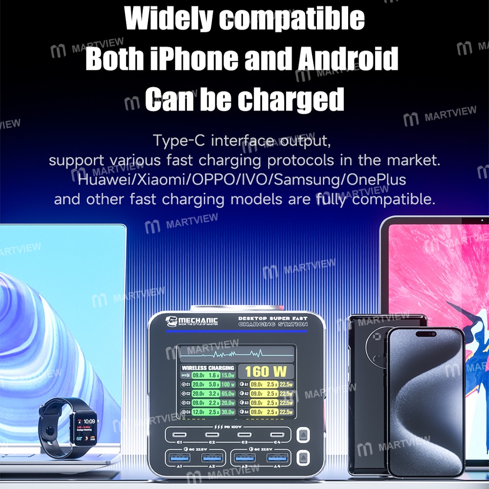 mechanic g-power-115w-160w-8-port-gan-desktop-charging-station-with-15w-wireless-charging-11