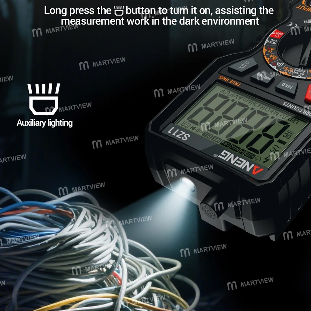 aneng sz11-magnetic-wall-mounted-high-precision-intelligent-multimeter-with-capacitance-measurement-