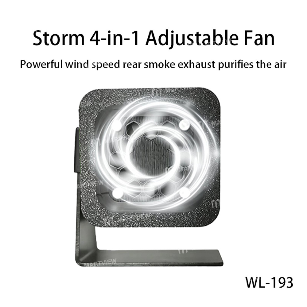 wylie wl-193-smoke-exhaust-heat-dissipation--lighting--curing-storm-4-in-1-adjustable-fan-9