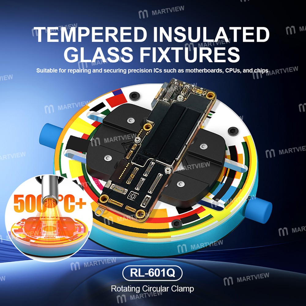 relife rl-601q-heat-insulating-ring-shaped-tempered-glass-motherboard-repair-fixture-5