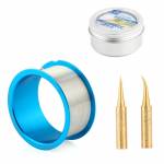 Mechanic FXV08 3-in-1 500m 0.008mm Superfine Silver Flying Line With Solder Iron Tip Set